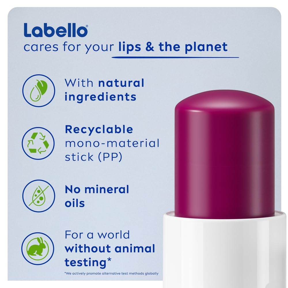 Labello Blackberry Shine, idéal au quotidien sans miroir.