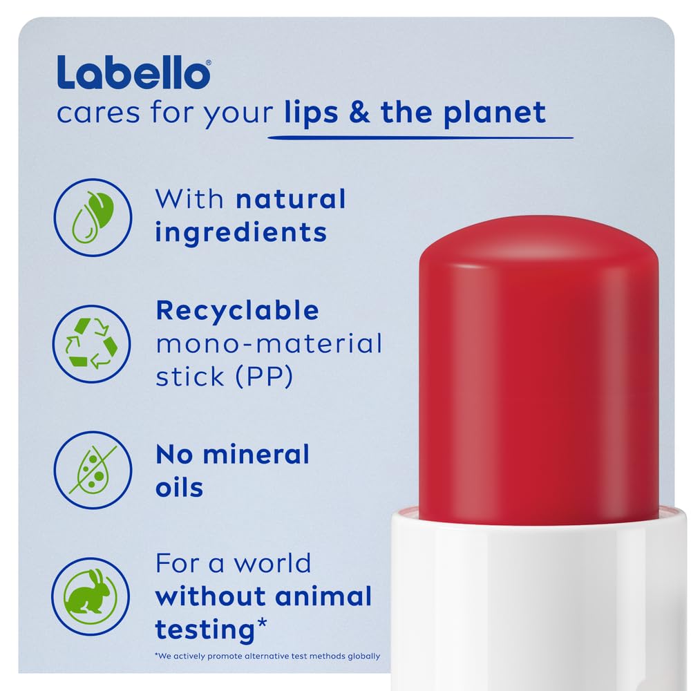 Format portable du Labello Cherry Balm pour déplacements