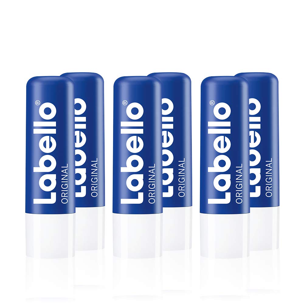 Labello Original baume lèvres pack 6 pour lèvres douces et hydratées.