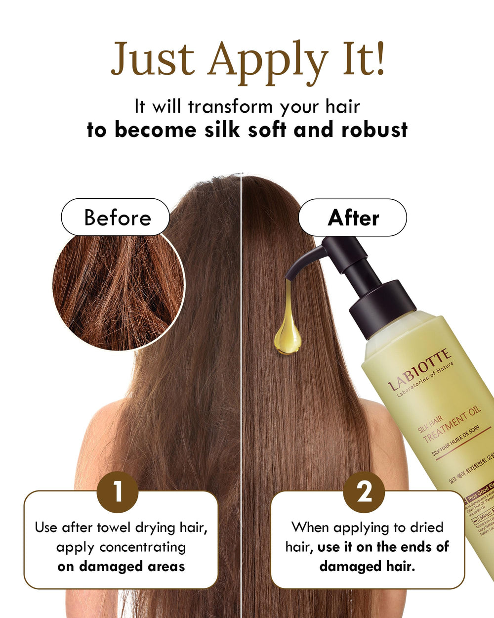 LABIOTTE Silk Oil huiles-vegetales: soin naturel pour tous types.