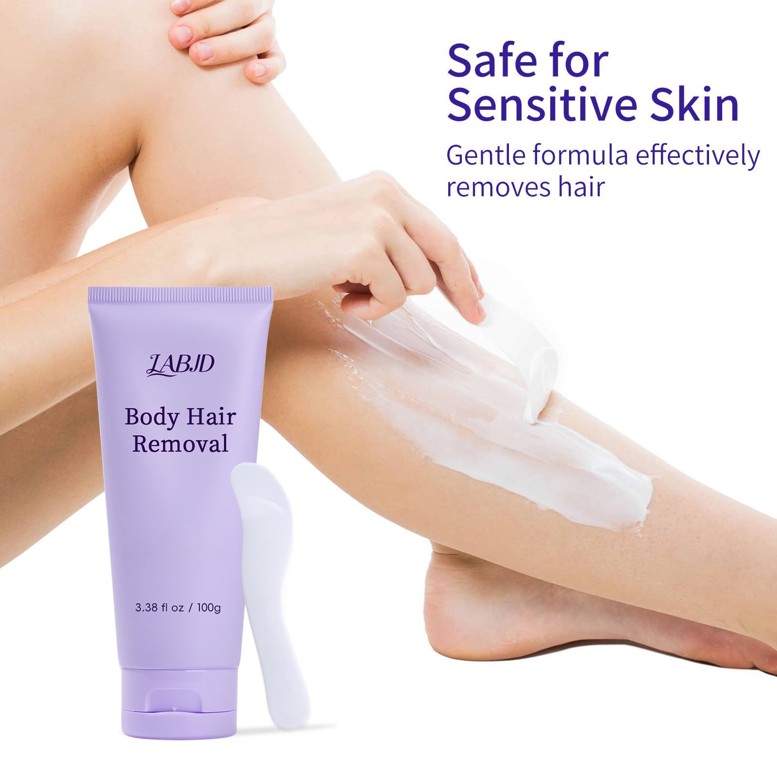 LABJD Crème épilation douce — adaptée à la peau sensible et douce
