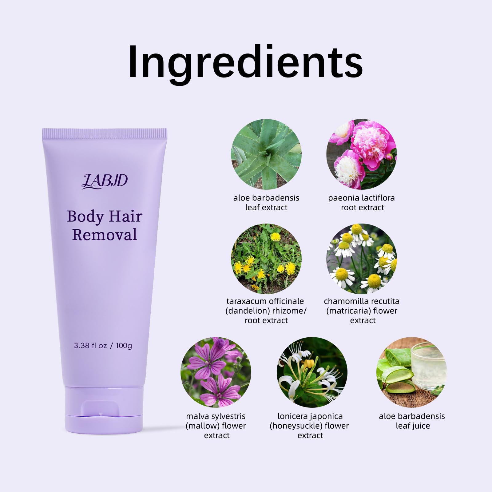 LABJD Crème épilation douce — texture crémeuse prête à l’emploi