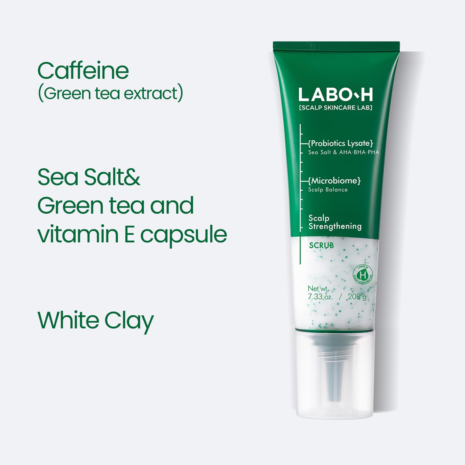 LABO-H argile blanche absorbe l'excès de sébum et impuretés.