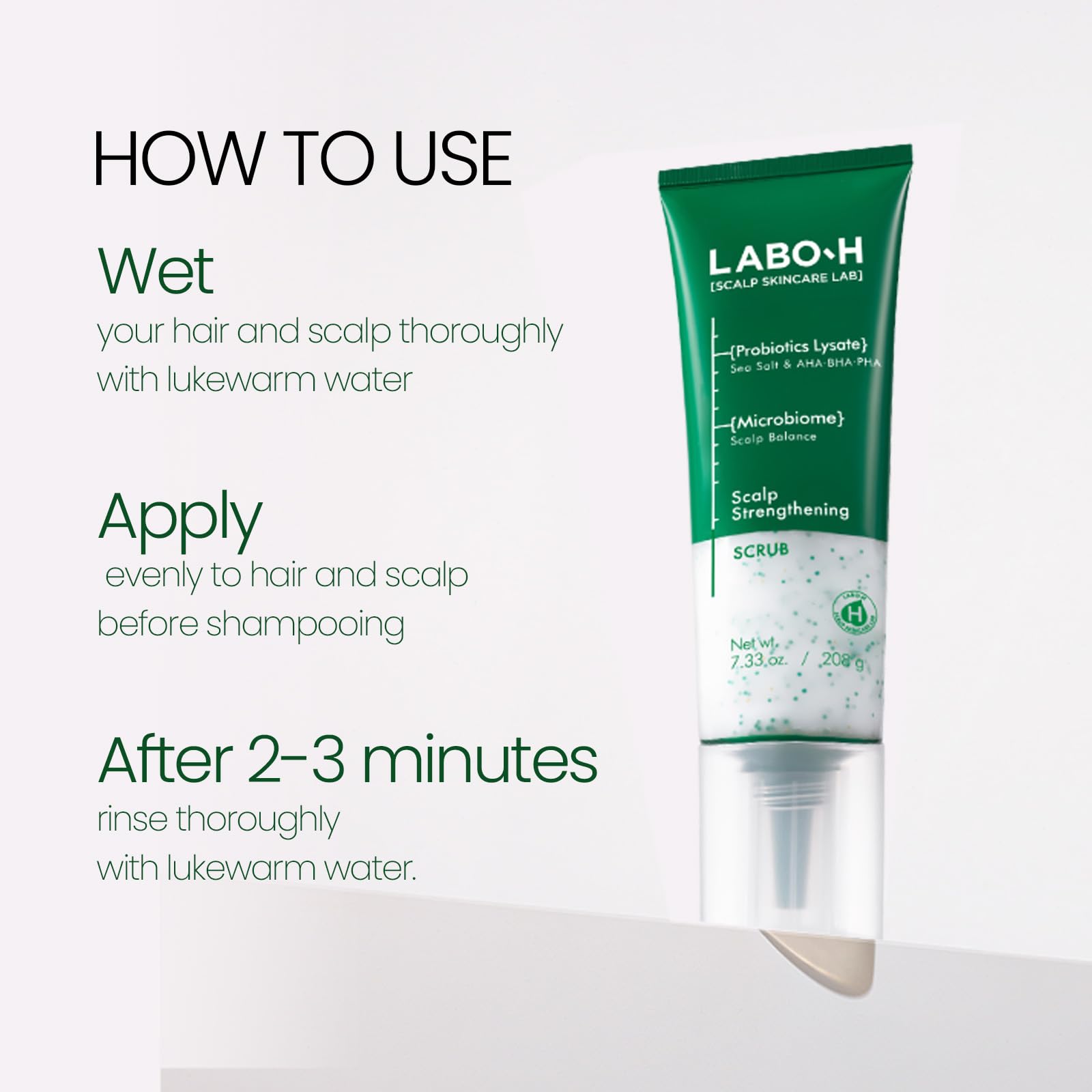 LABO-H complexe triple acide offre exfoliation en douceur et hydratation.