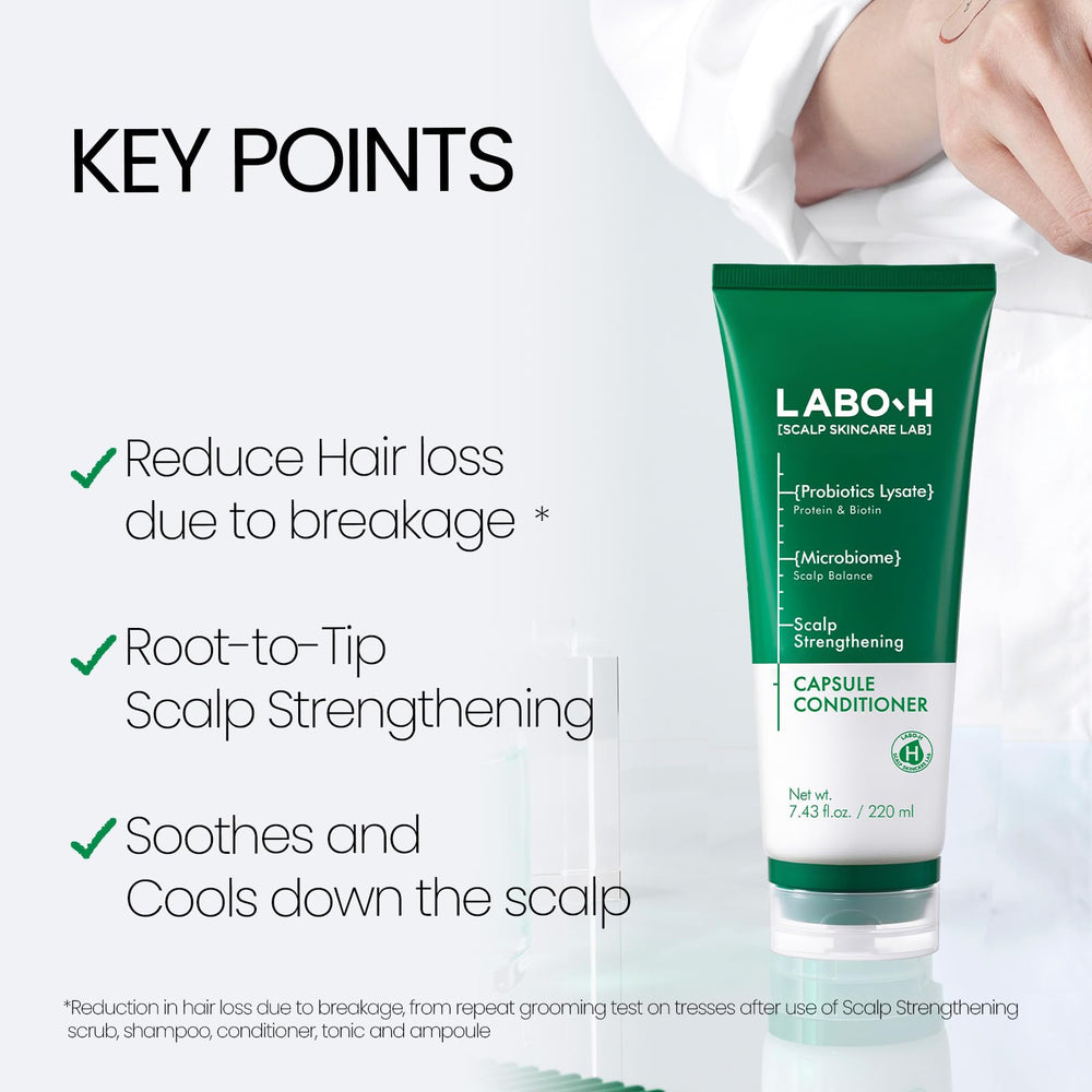LABO-H Conditionneur Capsules – vue d’ensemble de la texture crème douce pour cheveux.
