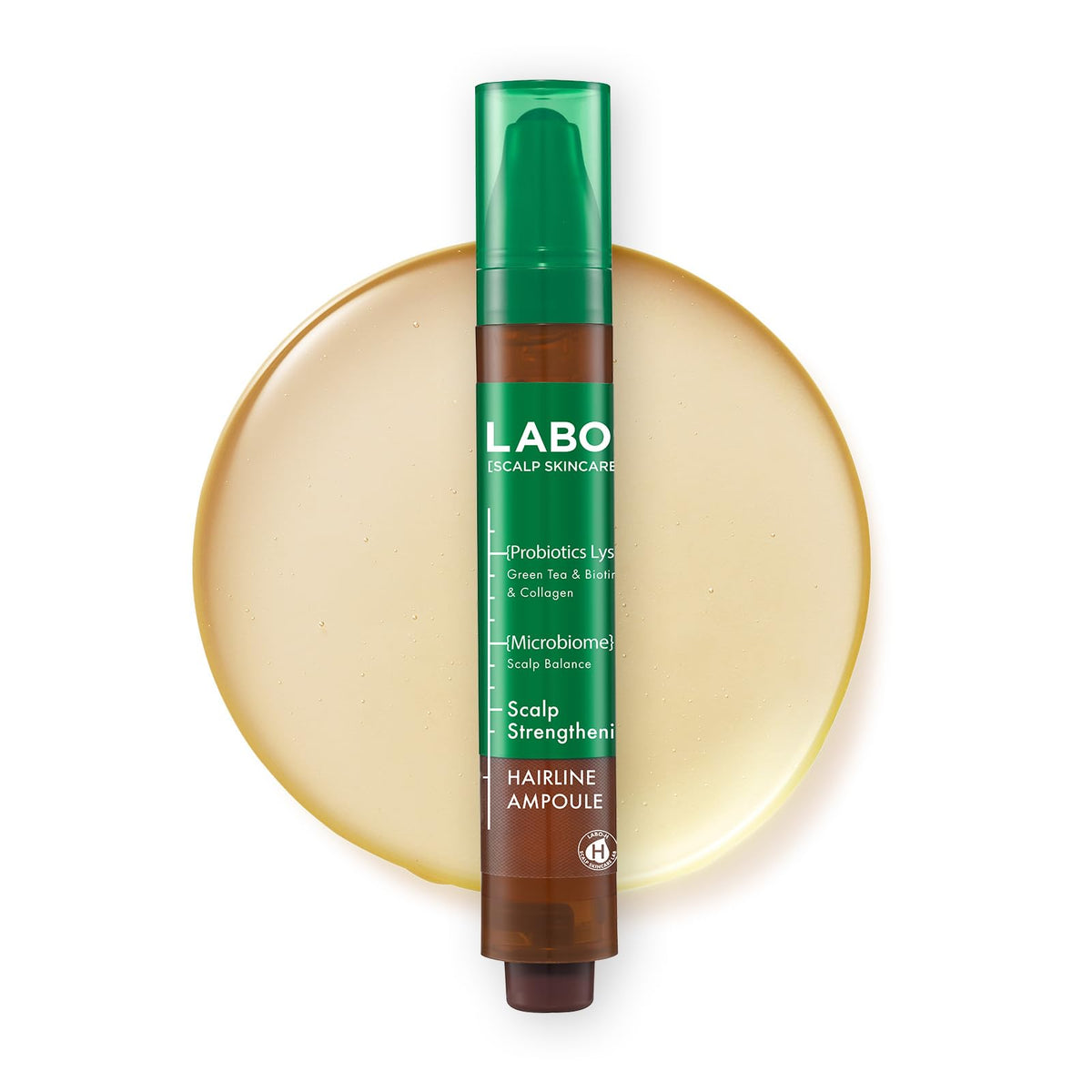 LABO-H Sérum Roll-On application quotidienne sur le cuir chevelu pour plus de confort.