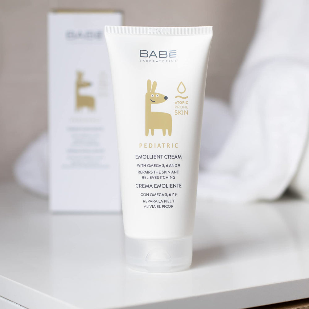Laboratoires Babe crème émolliente pédiatrique 200 ml, régénération des zones sèches.
