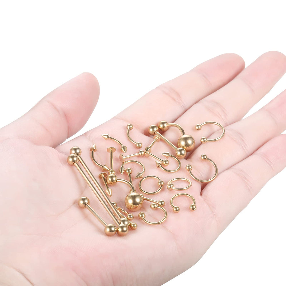 Labrets 16G: options polyvalentes pour lèvres et visage.