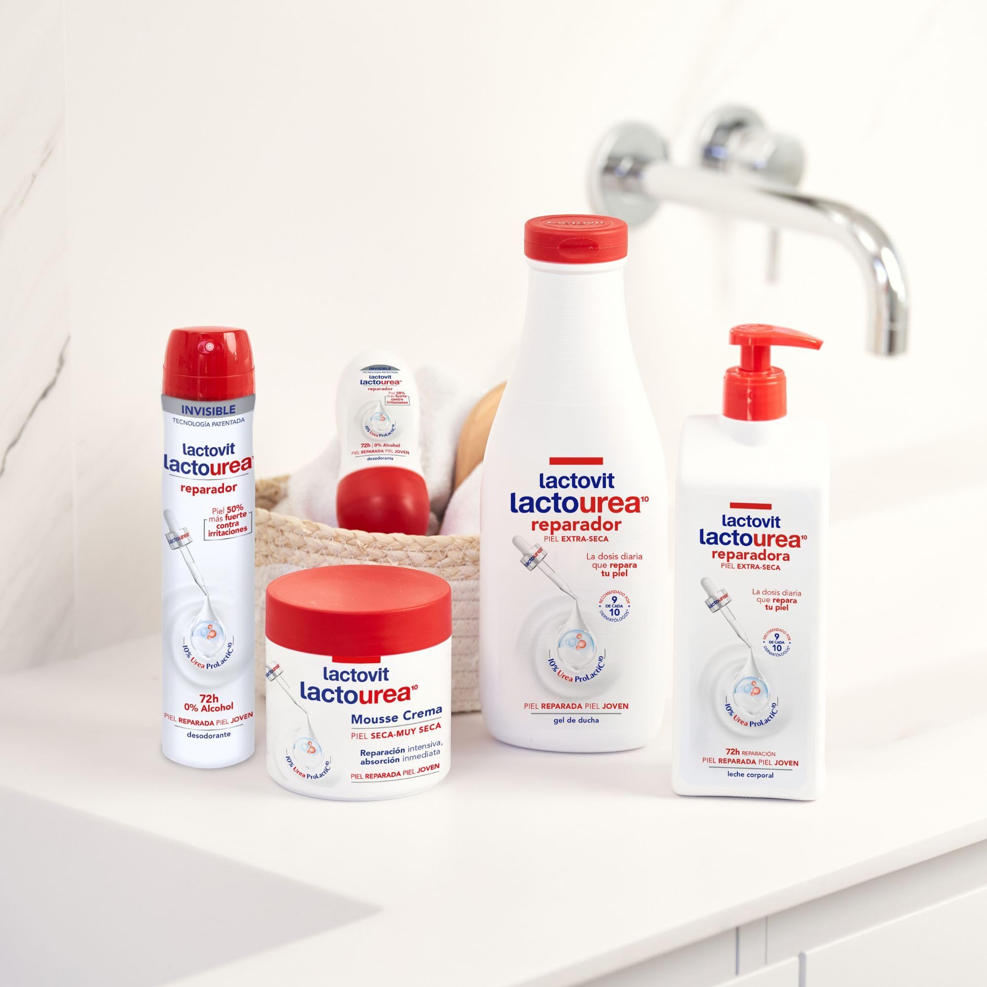 Lactovit Déodorant Réparateur, emballage pratique, transport facile.