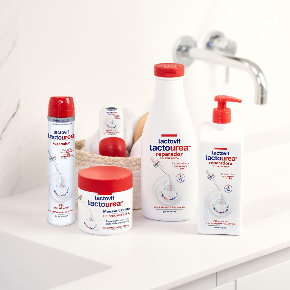 Lactovit Déodorant Réparateur, emballage pratique, transport facile.