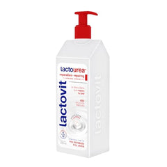 Texture crèmeuse Lactovit Lactourea qui pénètre vite et adoucit la peau.