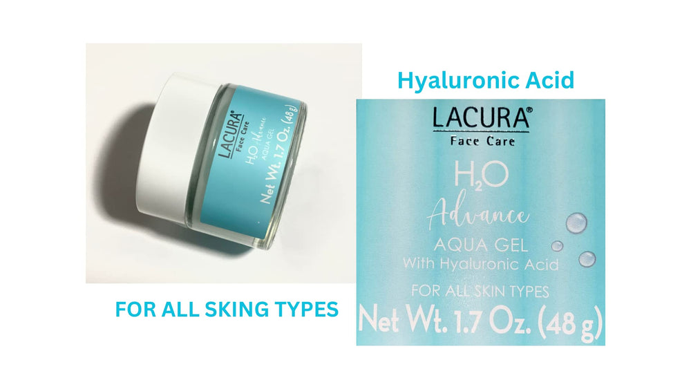Routine quotidienne avec Lacura H2O Advance Gel pour peau douce.