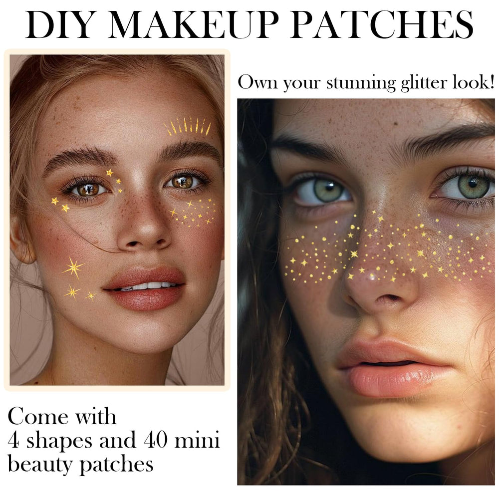 Application patch visage dorees LADDYFOX adhérence rapide