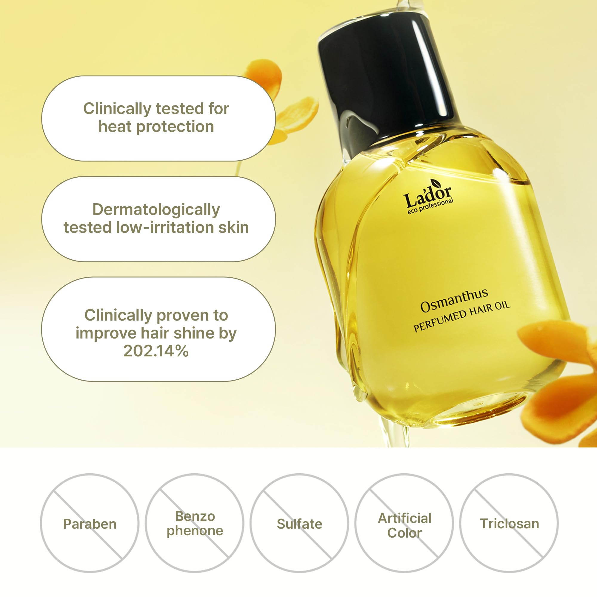 LA'DOR Hair Perfume Oil arômes fruités et herbacés enveloppant les cheveux