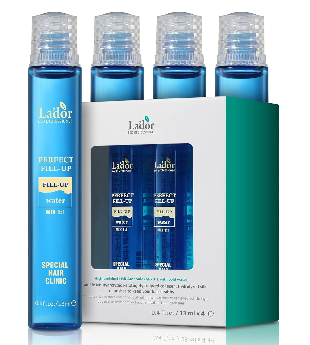LADOR flacon ampoule: soin rapide pour cheveux secs et abîmés.