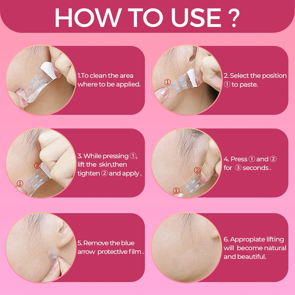 LadPemo Tape Rides Visage Lissage: atténue les rides pour un teint plus uniforme.