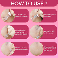 LadPemo Tape Rides Visage Lissage: atténue les rides pour un teint plus uniforme.