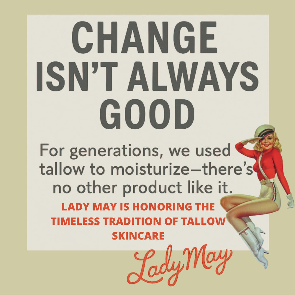 Lady May Tallow formule traditionnelle: héritage ancien pour hydratation.