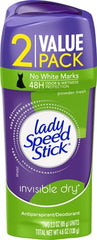 Emballage twin Lady Speed Stick montrant le format pratique pour deux sticks.