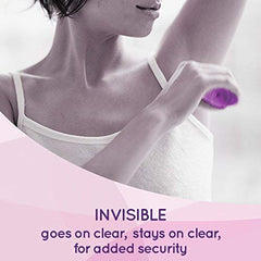 Lady Speed Stick Invisible Dry: aperçu d’application avec baton lisse.