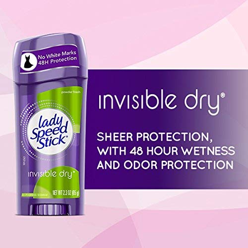 Lady Speed Stick Invisible Dry: utilisation quotidienne facile.