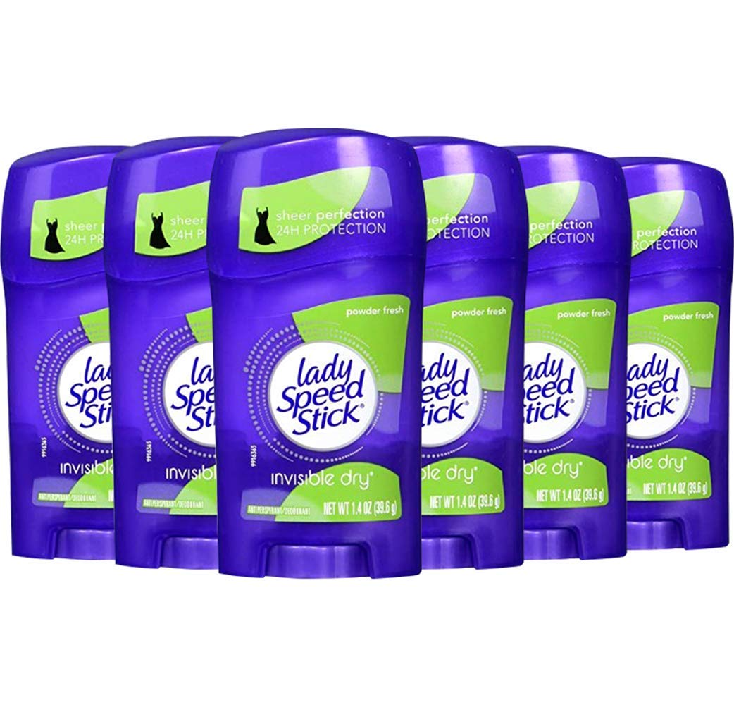 Lady Speed Stick Invisible Dry, fini invisible et sec sans traces.
