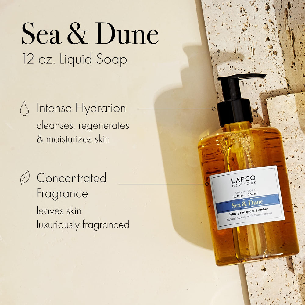 LAFCO New York Sea & Dune – parfum citronné évoquant plage et mer.