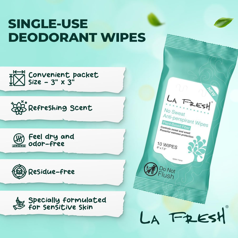 Lingettes La Fresh rafraîchissantes pour le corps après l'entraînement.