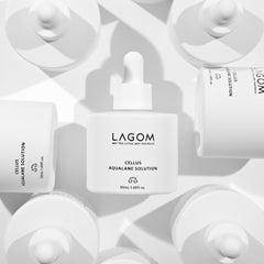 Texture-serum LAGOM Cellus Aqualane, absorption rapide et hydratation légère.
