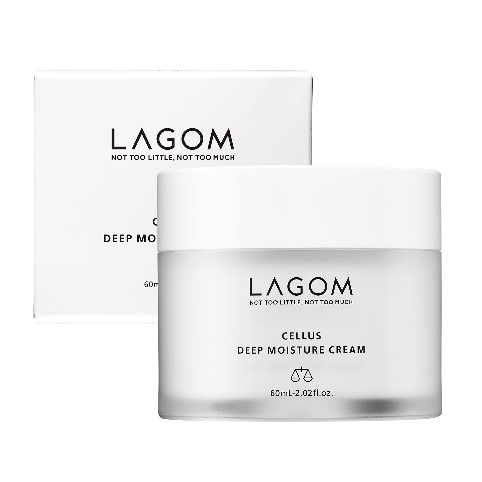 LAGOM Cellus Crème Hydratante, bouteille élégante prête à l’hydratation.