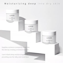 Texture satinée de LAGOM Cellus qui pénètre rapidement pour peau douce.