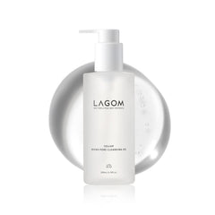 LAGOM huile nettoyante micro-pore avec sa bouteille prête à l'emploi pour le nettoyage des pores.
