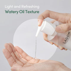 Texture eau fraîche de LAGOM pour une sensation légère lors du rinçage.