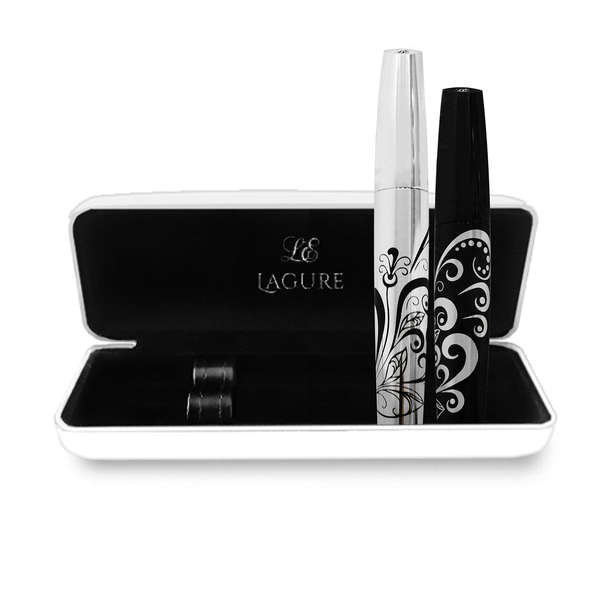 Lagure 400x fibre mascara brosse, pour cils allongés et volumisés.