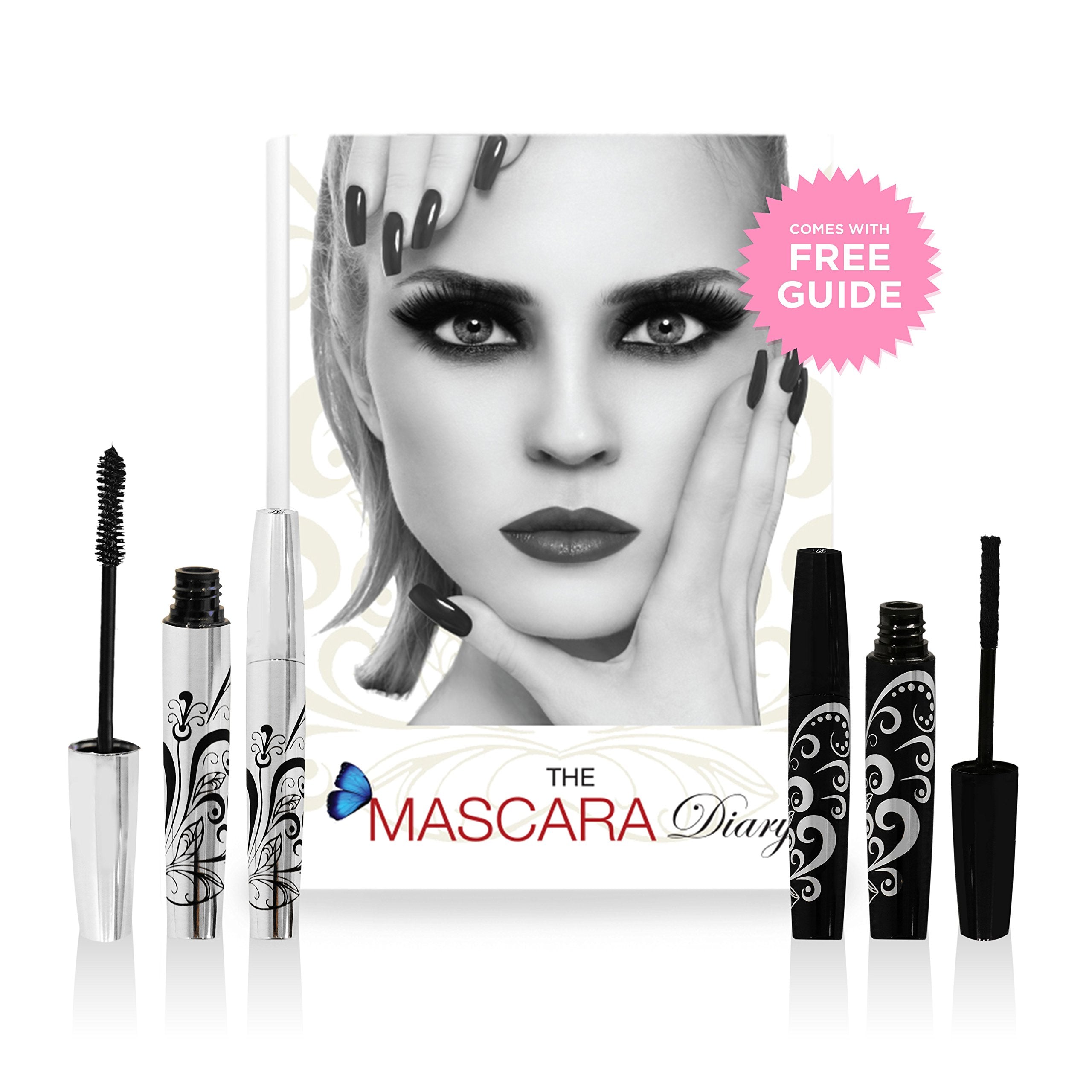 Lagure 400x fibre mascara étui inclus, rangement portable.