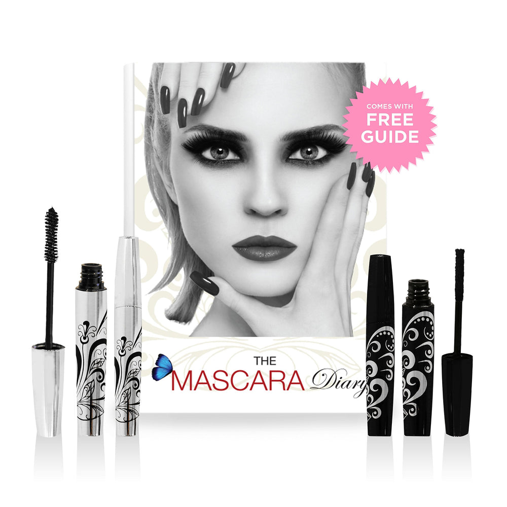 Lagure 400x fibre mascara étui inclus, rangement portable.