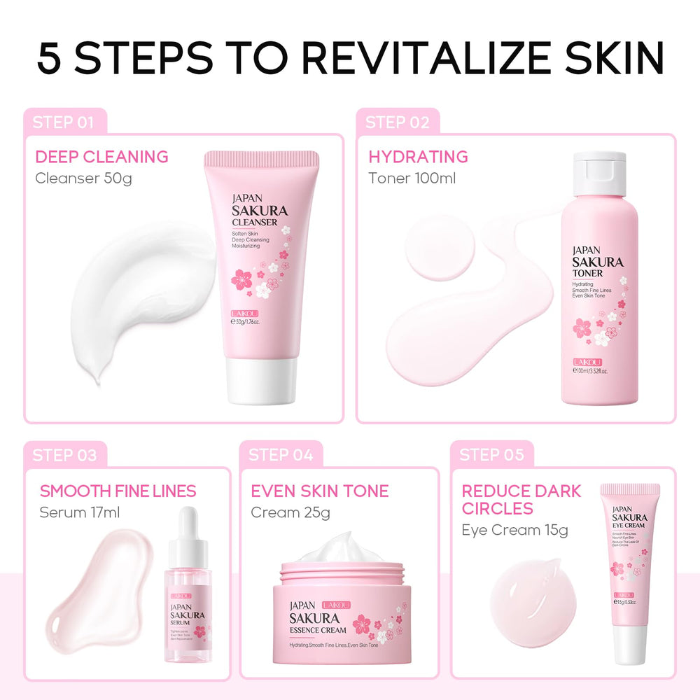 LAIKOU Sakura crème visage: hydratation nourrissante pour un teint éclatant.