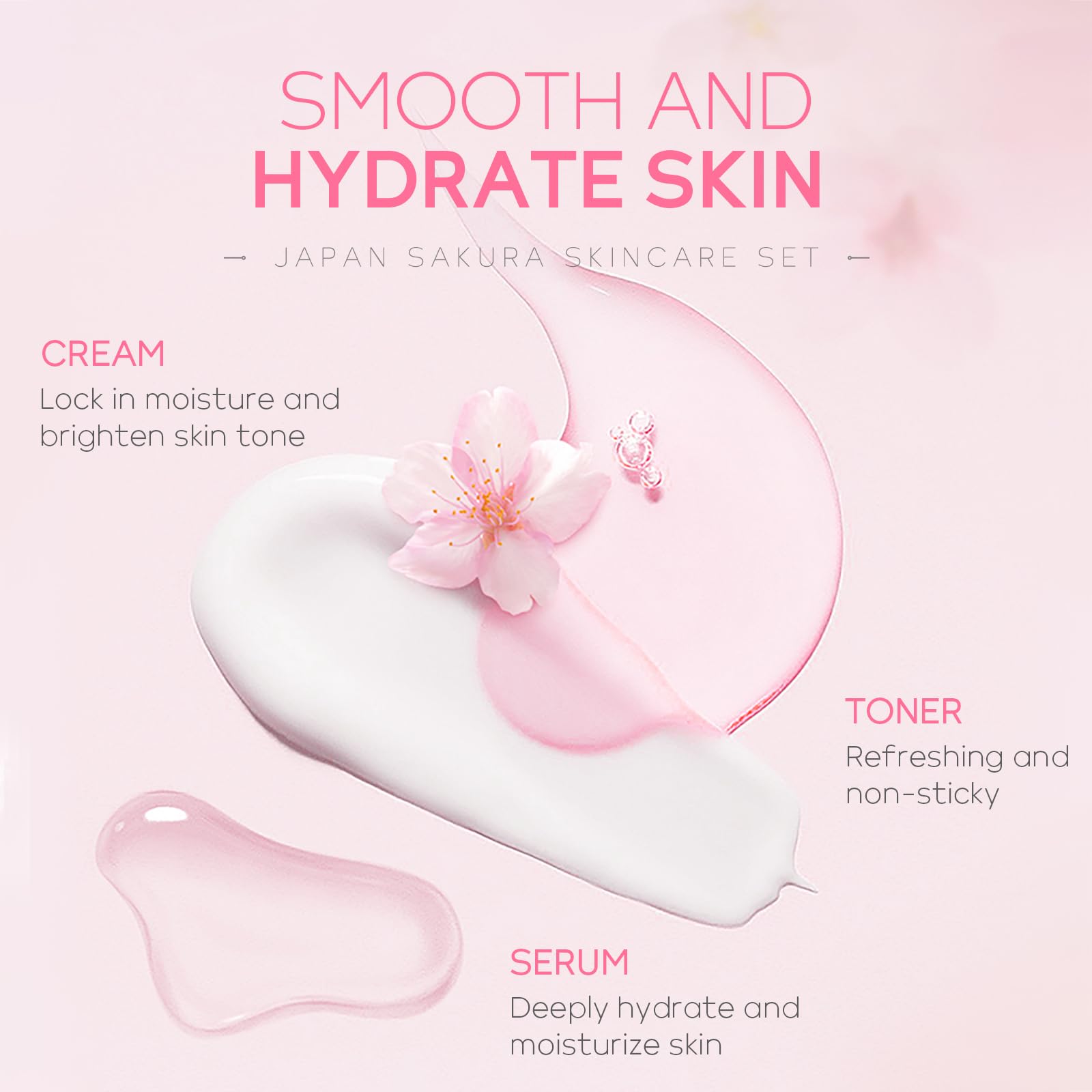 LAIKOU Sakura sérum visage: sérum léger pour hydrater et lisser.