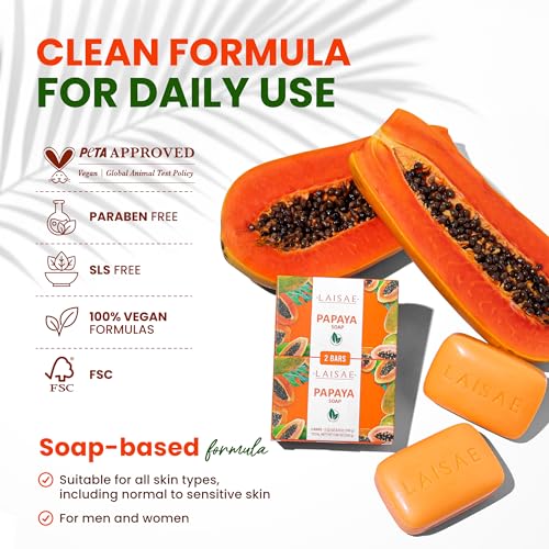 LAISAE emballage vegan – deux barres compactes pour une routine pratique.