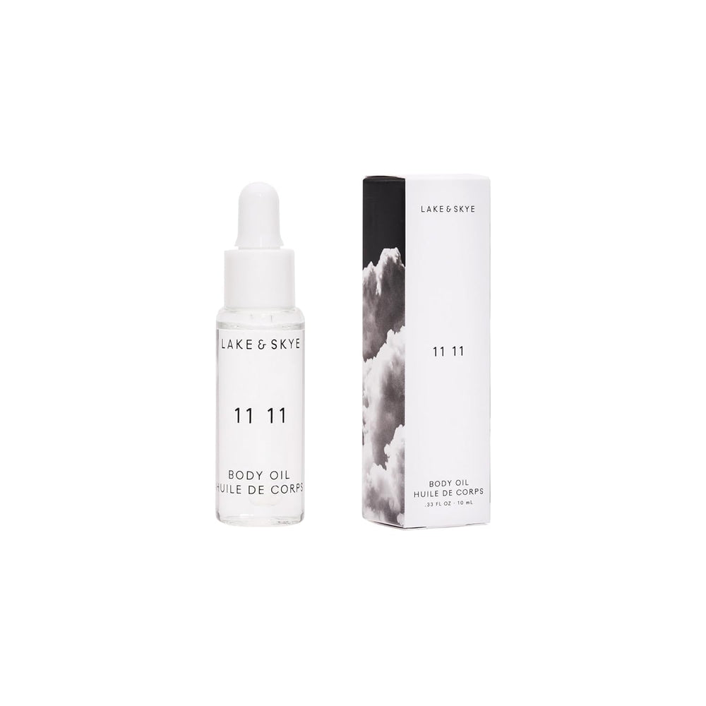 Lake & Skye 11-11 huile corps mini, flacon voyage hydratant