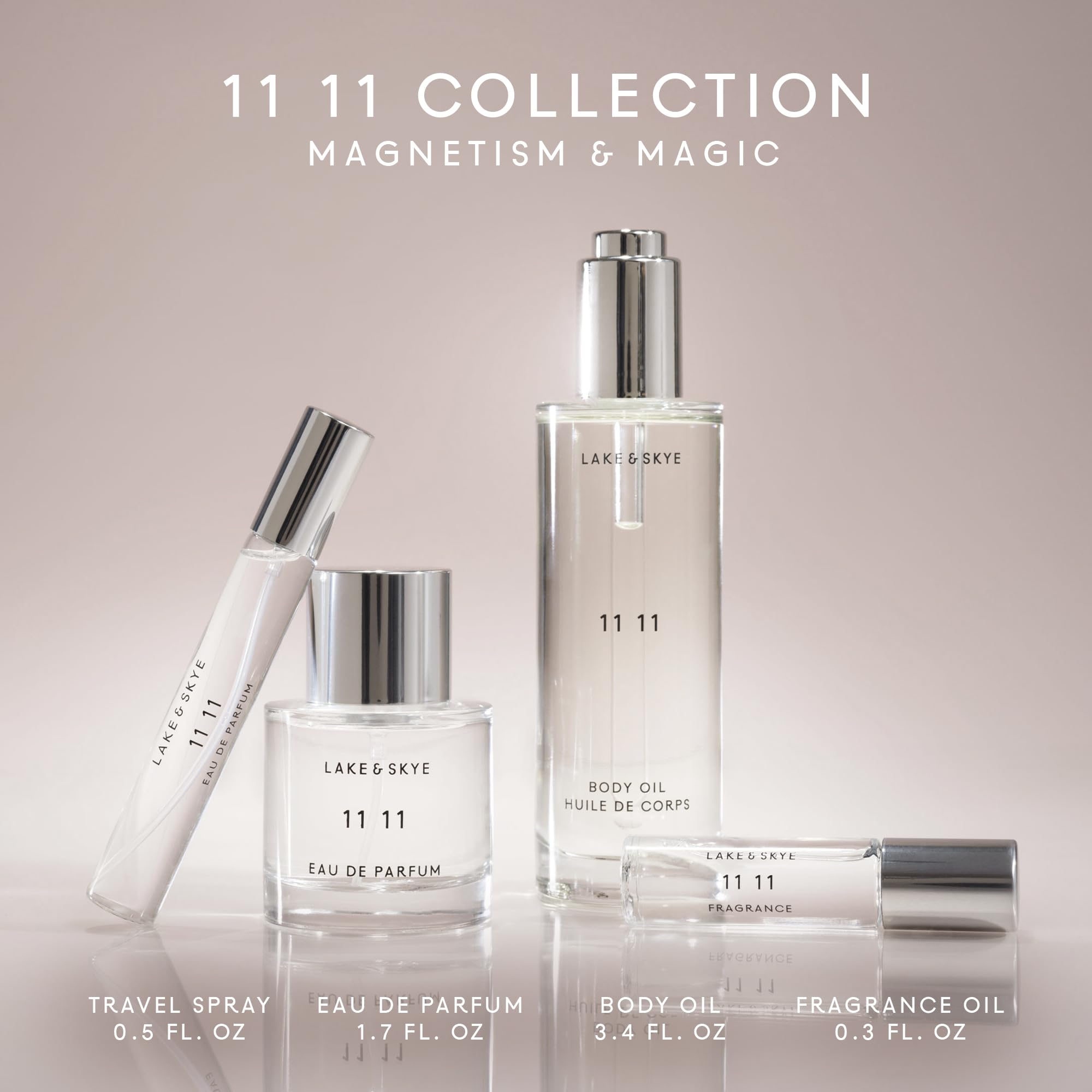 Lake & Skye huile corps mini, packaging voyage élégant