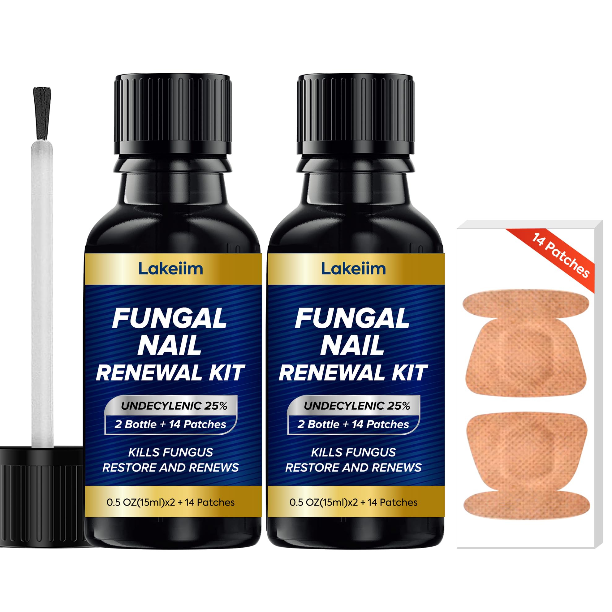 Lakeim traitement ongles fongus bouteilles 30ml – améliore l'apparence des ongles grâce à une action ciblée.
