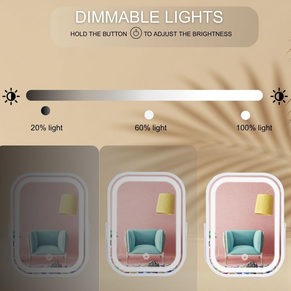 Miroir LAKFUES idéal pour voyage et déplacements.