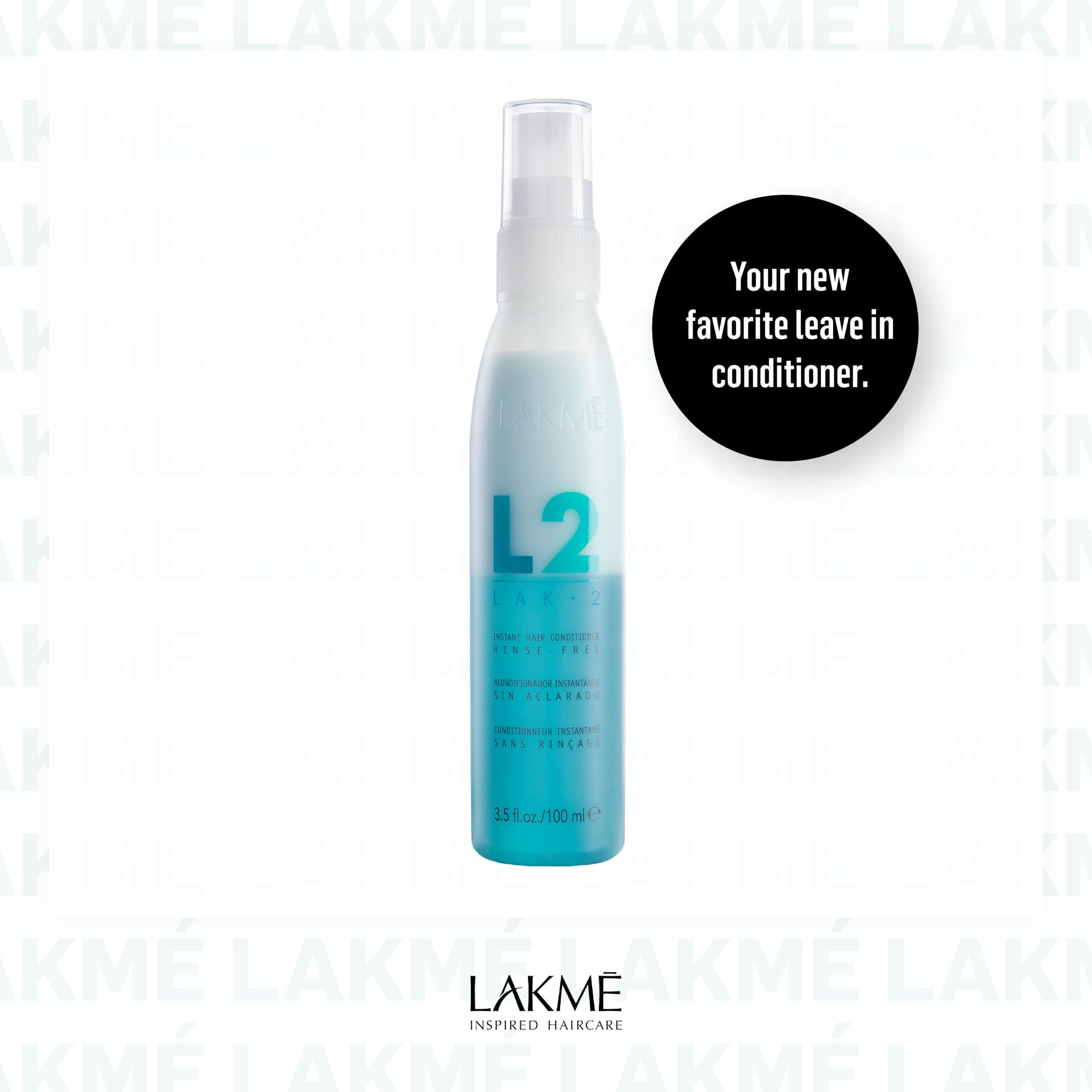 Lakmé L2 application rapide: idéal pour routine cheveux matin et soir.