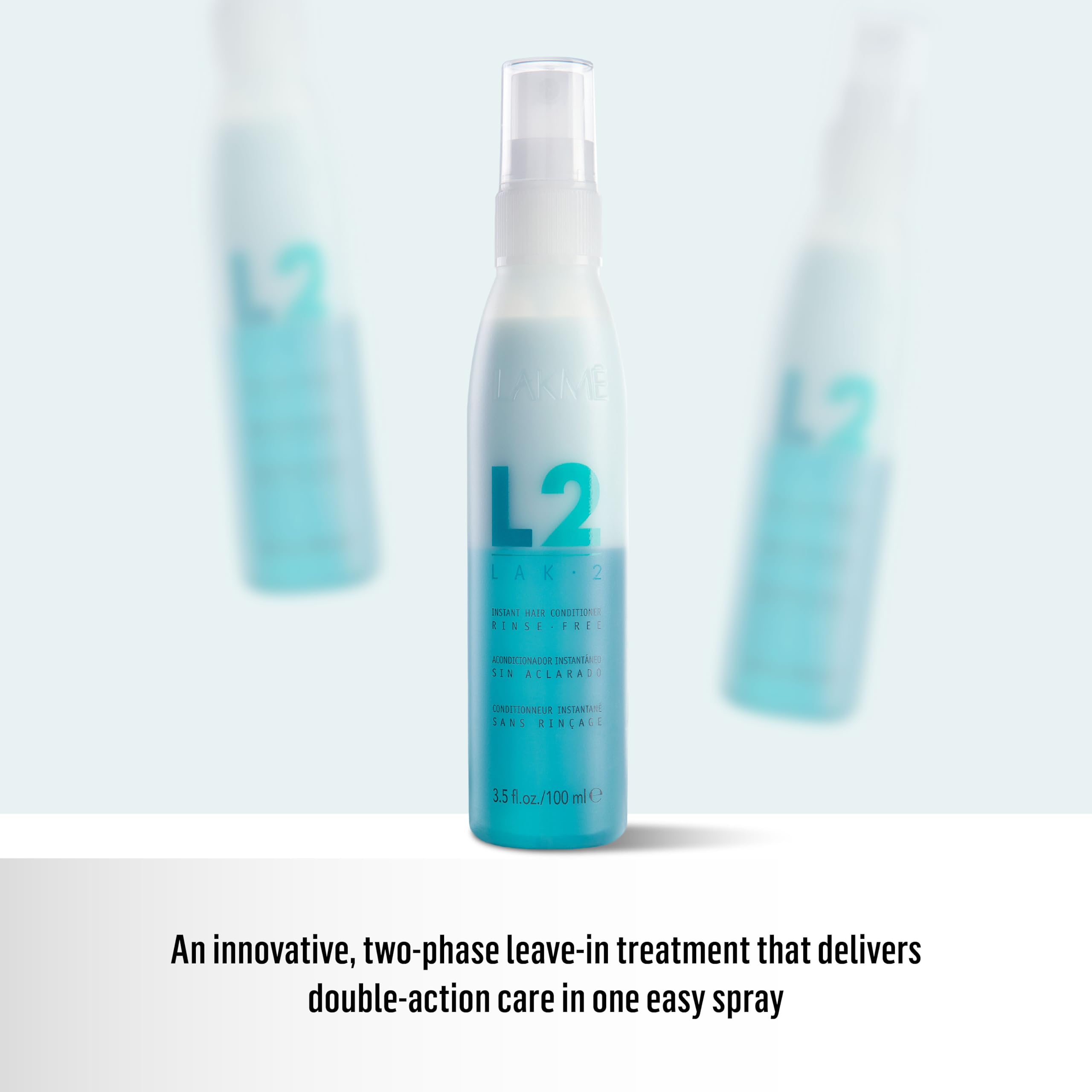 Lakmé L2 spray brillance légère: cheveux éclatants après utilisation.