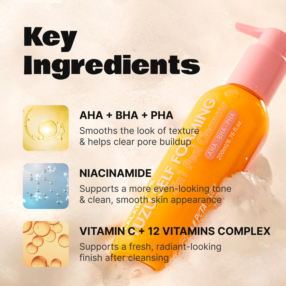 LALARECIPE Yuzu exfoliation douce avec AHA BHA PHA pour texture plus lisse