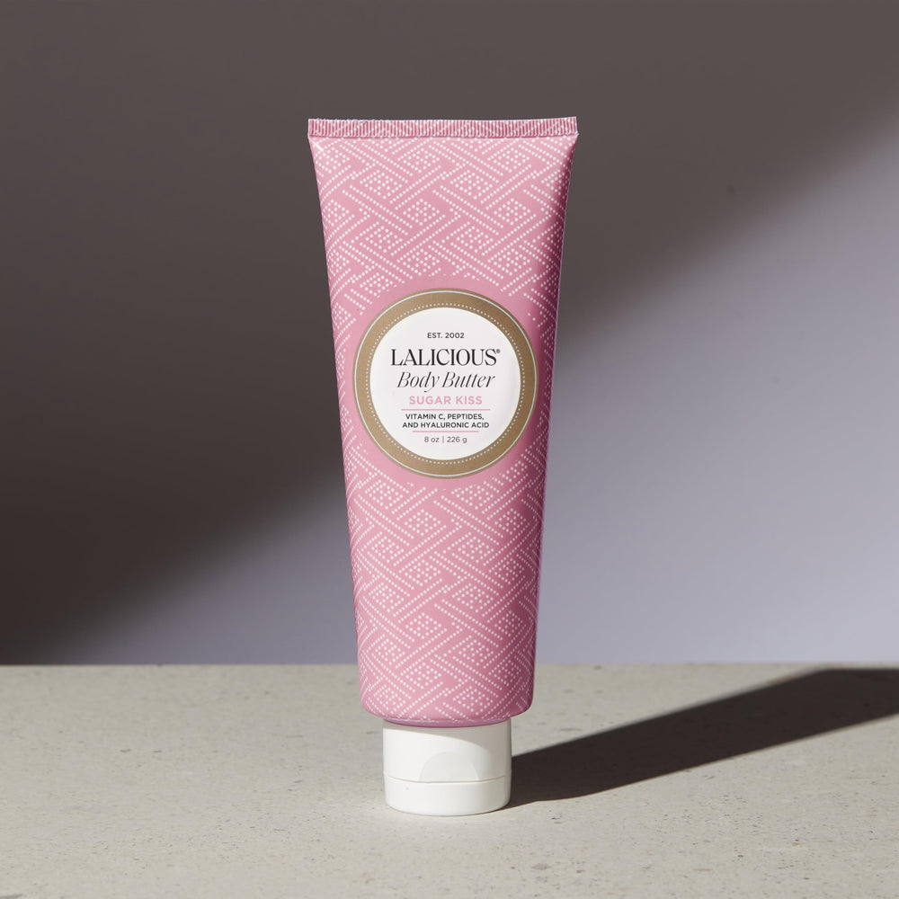 Sugar Kiss, emballage élégant prêt pour une expérience spa à domicile.