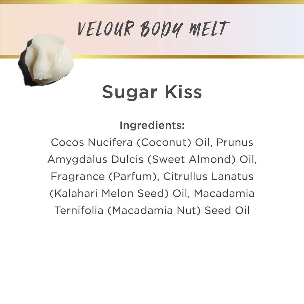 LaLicious Sugar Kiss Velour Body Melt routine quotidienne simplifiée et hydratante.
