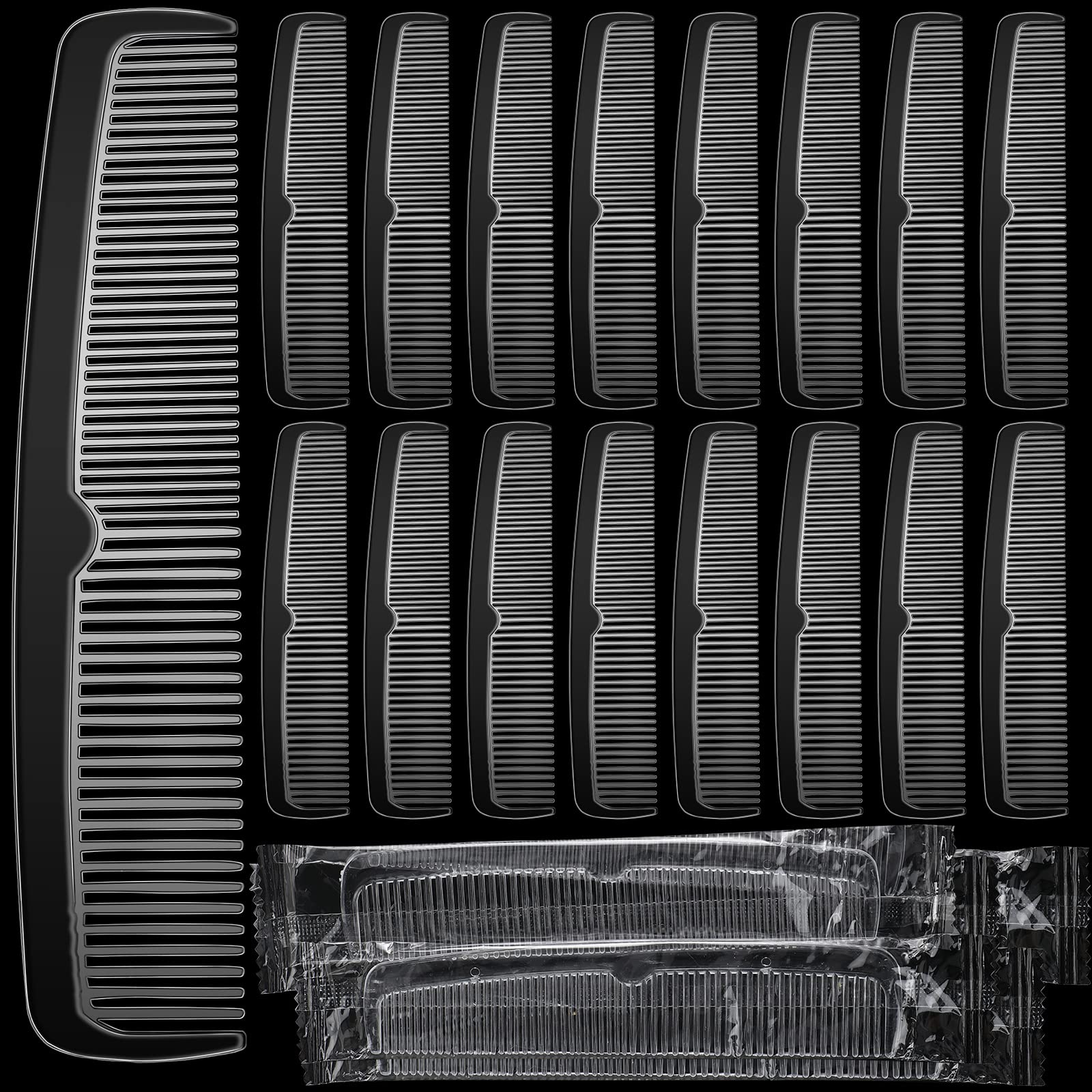 Peigne Lallisa pour cheveux, poche transparent, pratique en déplacement et en voyage.