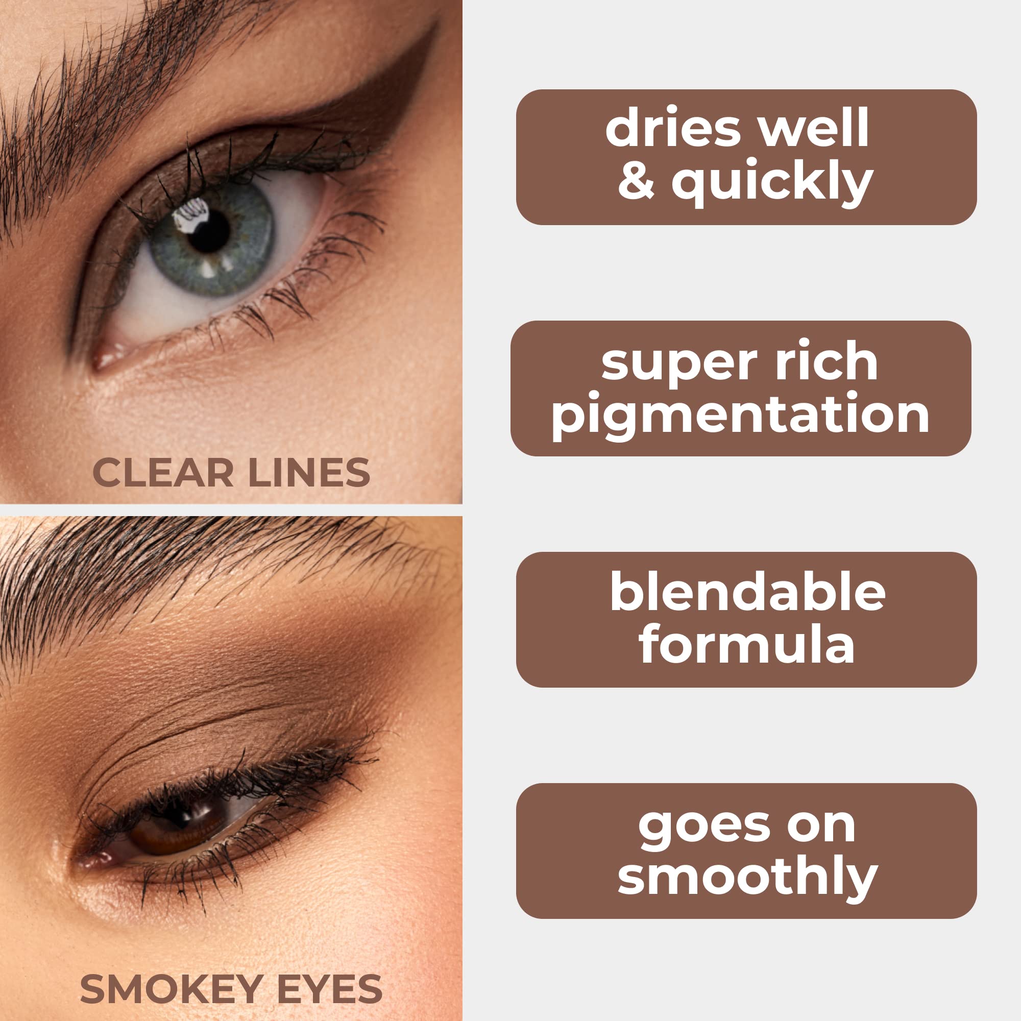 LAMEL Maad Eyes №401 — teinte gris-charbon, smoky subtil et polyvalent.